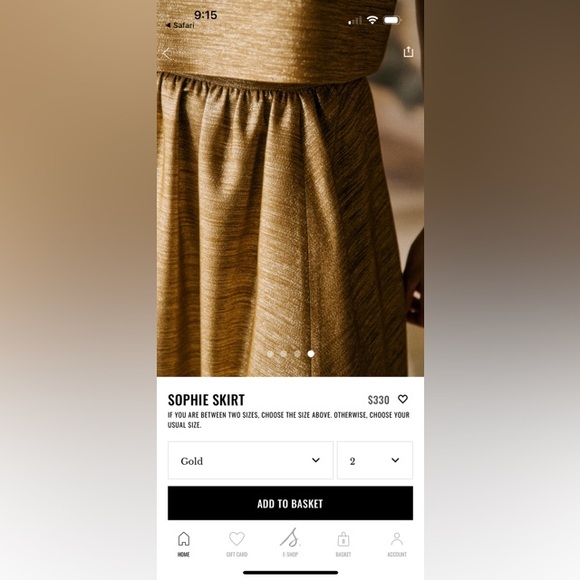 Sezane Sophie Skirt - Picture 2 of 6